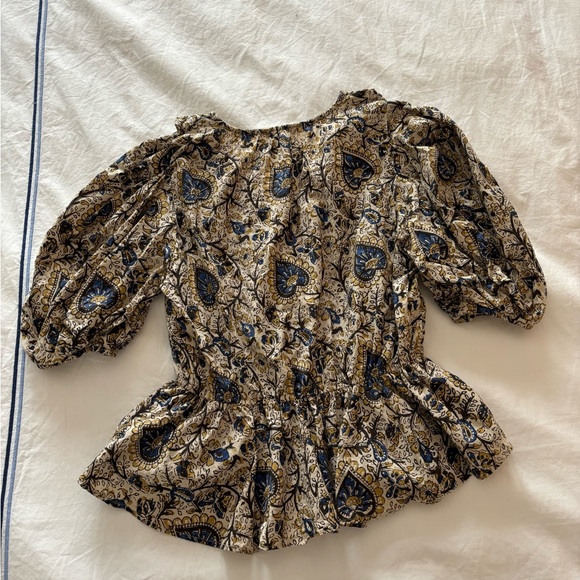 Anna Cate peplum ruffle blouse - Picture 3 of 7